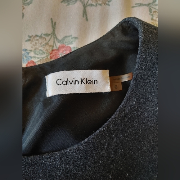 Calvin Klein Gray Sheath Midi Dress - Picture 5 of 9